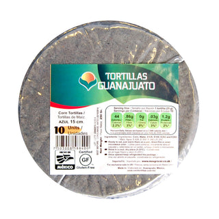 Tortillas de Maíz Azul 15cm (10 unidades)-Guanajuato -250g  18/01/2025