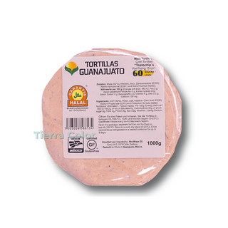 Tortillas de Maíz Amarillo para Freír 15 cm-Guanajuato -1000g 28/08/2025